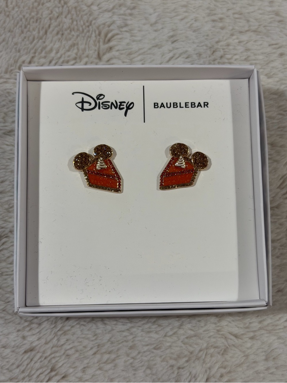 NWT baublebar disney mickey mouse pumpkin pie earrings